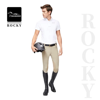 Cavassion-Pantalon d'équitation avec aile de papillon pour homme, robe de compétition équestre, 8103102