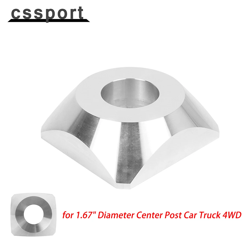 

Manual Tire Changer Centering Cone,Silver 5.4” Wheel Balancer Hold Down Cone for 1.67" Diameter Center Post Car Truck 4WD