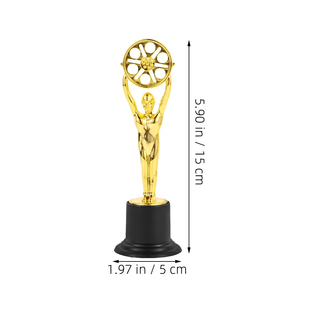 3Pcs Mini Plastic Trophy Awards Participation Prize Perfect for Kindergarten Elementary School Motivational Appreciation