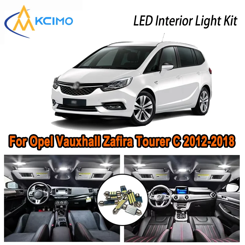 

For Opel Vauxhall Zafira Tourer C 2012-2018 2013 2014 2015 LED Interior Dome Map Trunk Light Kit Car Led Lamps Canbus No Error