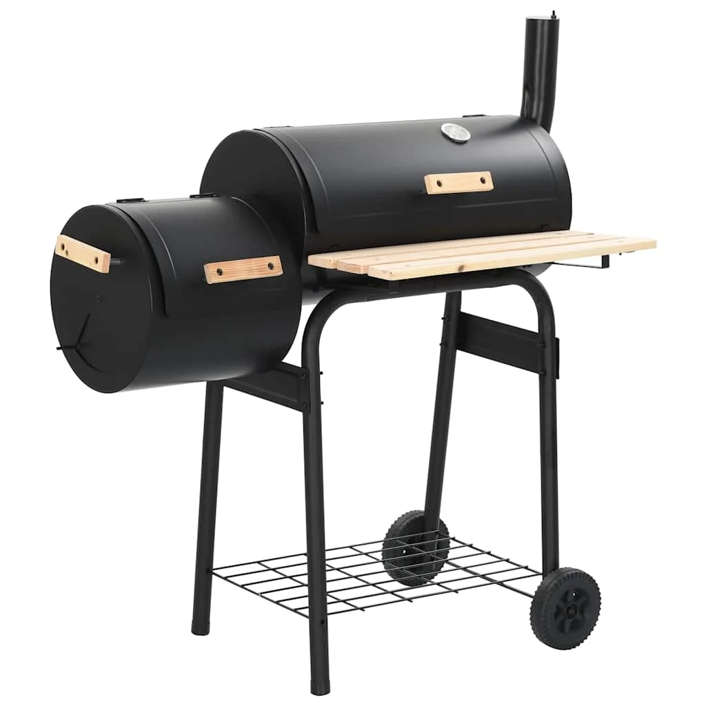 Klassischer Holzkohlegrill, tragbarer Holzkohle-BBQ-Grill, einfache Montage, für Camping, Garten, Hinterhof, Terrasse