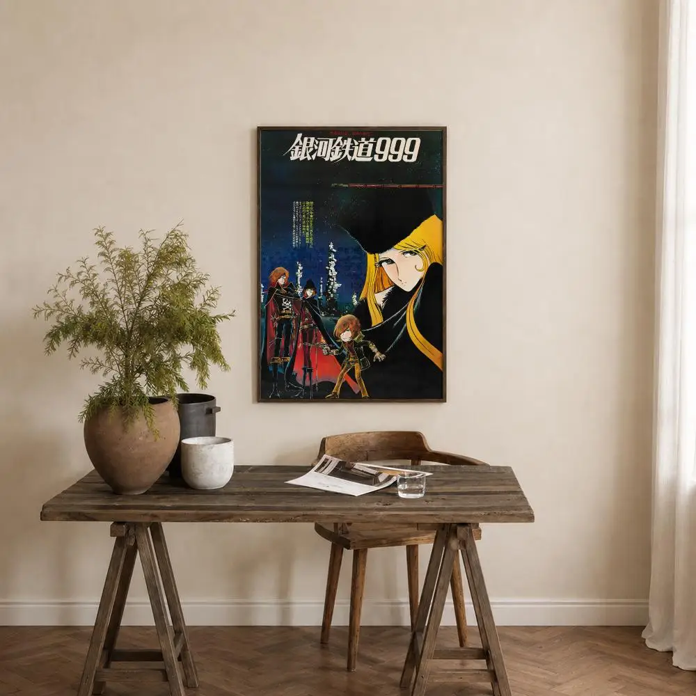 Anime Galaxy Express 999 Poster Self‑Adhesive Waterproof PP Poster Coffee House Bar Wall Art Sticker Room Home Decor