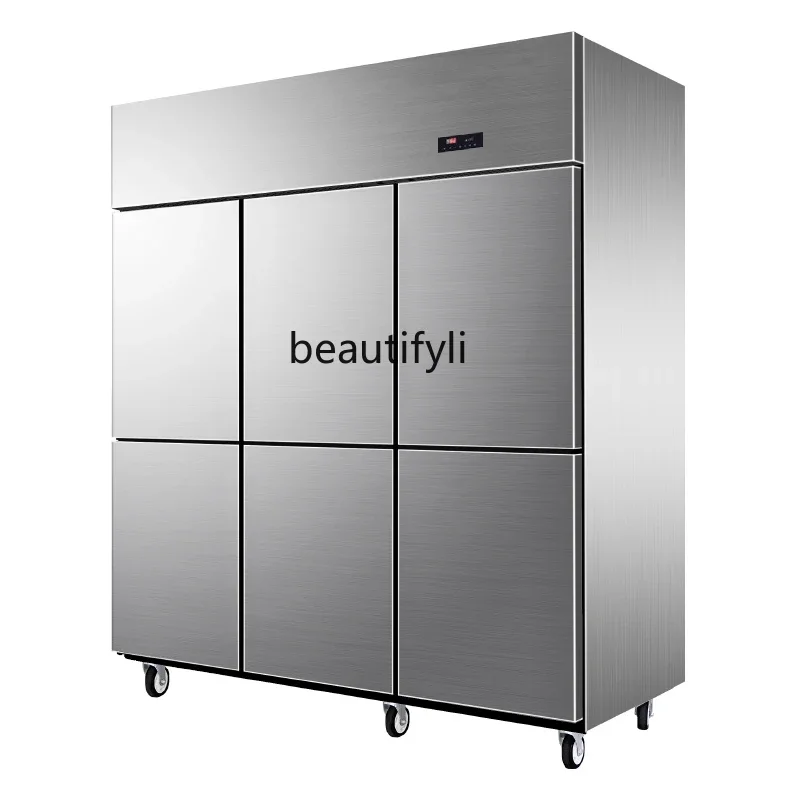 

Commercial vertical stainless steel kitchen refrigerated freezer freezer freezer