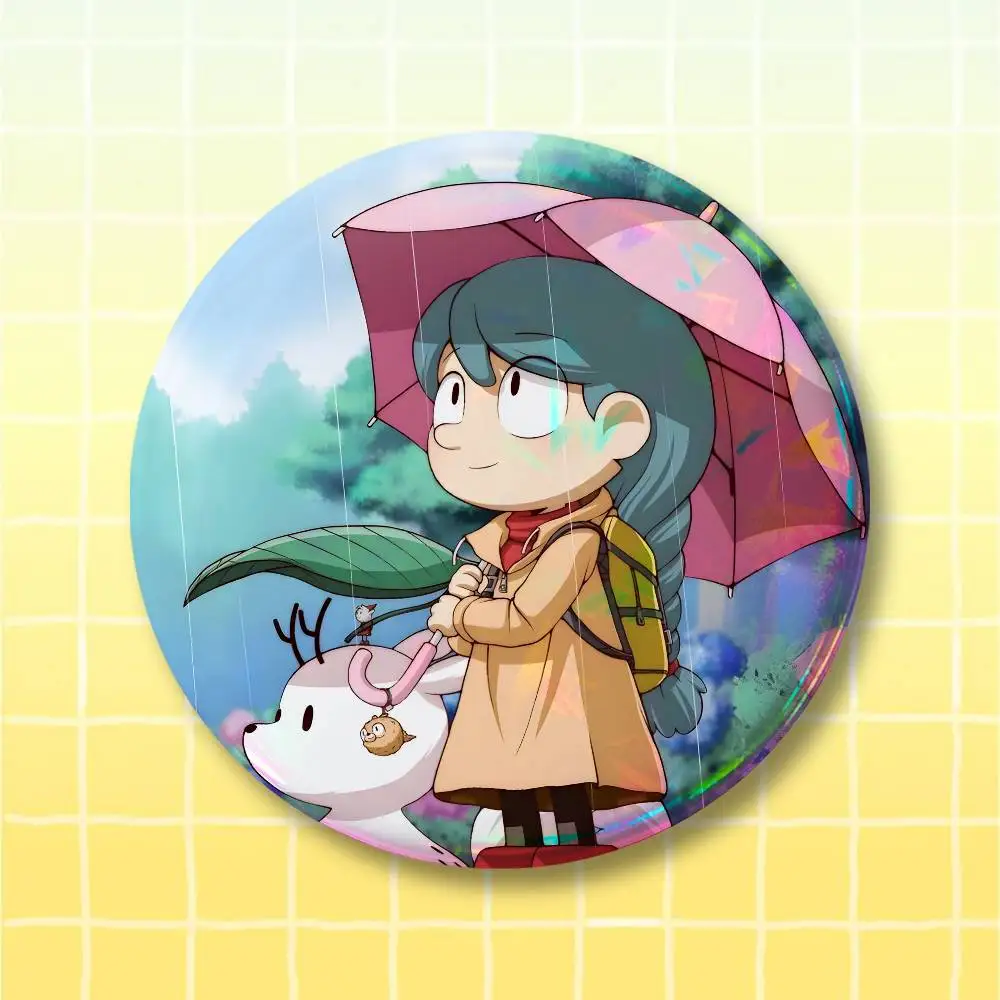 H-HILDA-es The Series Pin Laser Badge Decoration Gifts Merch Party Supplies Button for Accessories Art DIY Crafts Decor