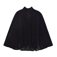 UNIZERA Women's Retro Loose Solid Color Fashion Cape Coat Short Style Temperament Spring New Top
