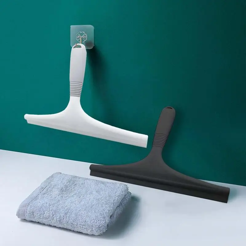 ممسحة دش للأبواب الزجاجية ممسحة سيليكون مع خطاف مرايا دش الحمام والبلاط ونوافذ السيارة تنظيف مجاني