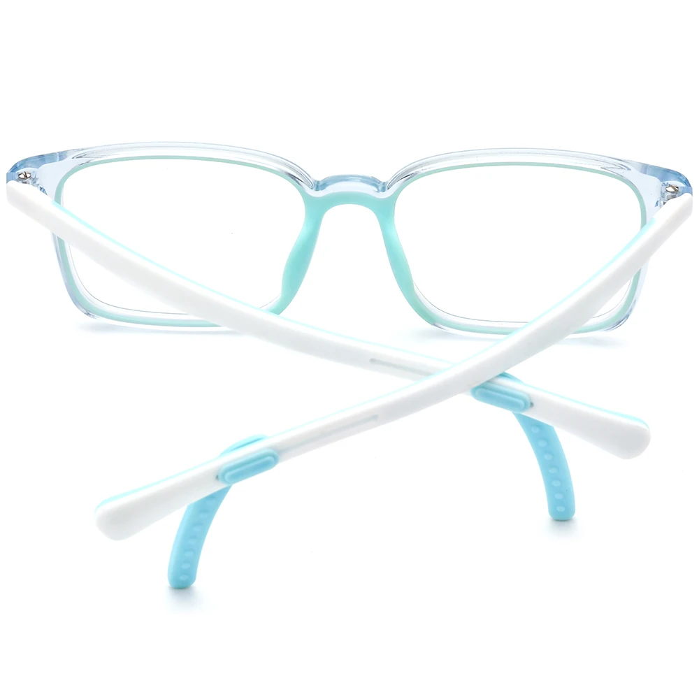 NIANZHEN Ultralight TR90 Children's Eyeglass Frames Square Glasses Adjustable Kids Silicone Eyewear Girls Boys Spectacles 66132