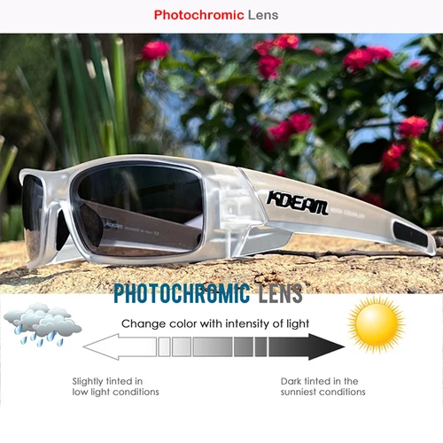 Imagen 2 del producto KDEAM gafas de sol polarizadas de moda para hombres y mujeres, gafas para deportes al aire libre, gafas de sol para viajes, pesca en la playa, gafas de sol coloridas UV400