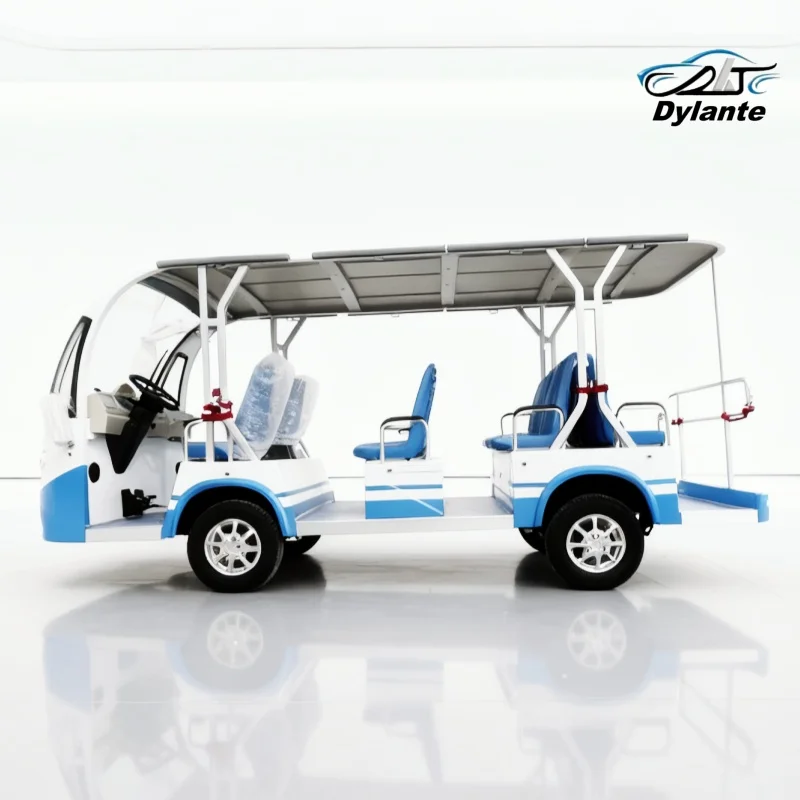 

Stylish Design Amusement Park Sightseeing Electric Bus Airport Park Shuttle Safety Lead-Acid Battery Lithium Battery Optional