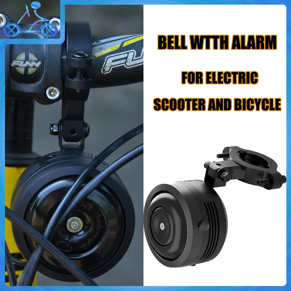 125db  Warning Electric Scooter Bell Electric Horn Waterproof USB Charging Loud Sound BMX MTB Bike Handlebar Safety