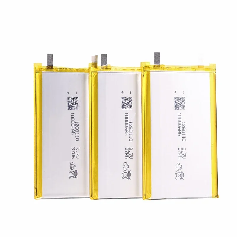 High Qulity 3.7V 10000mAH 1260110 Polymer lithium ion Li-ion Rechargeable battery for TOY POWER BANK GPS Table E-book Batteries