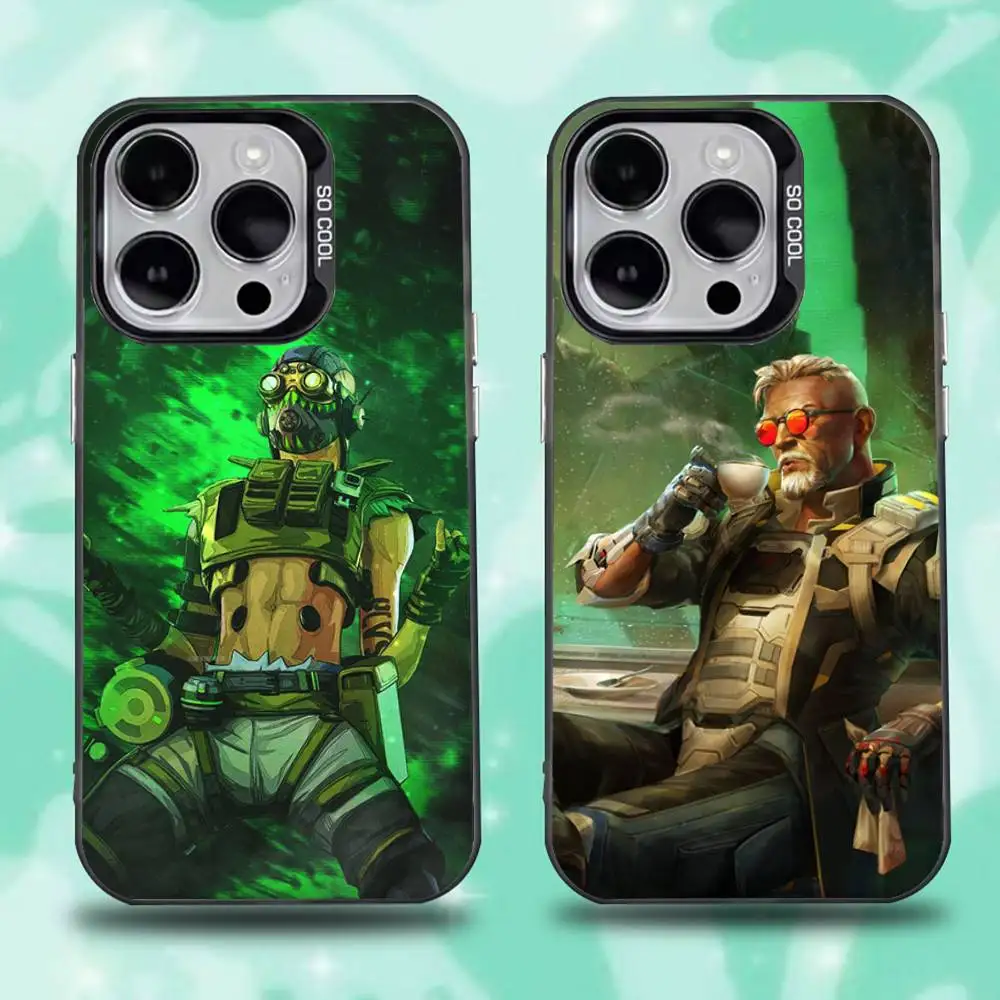 

Game Apex Legends Phone Case For iPhone 16,15,14,13,12,11,Pro,Max,Plus,Mini,XS,SE Anti Fall Black Matte Hard Bumper