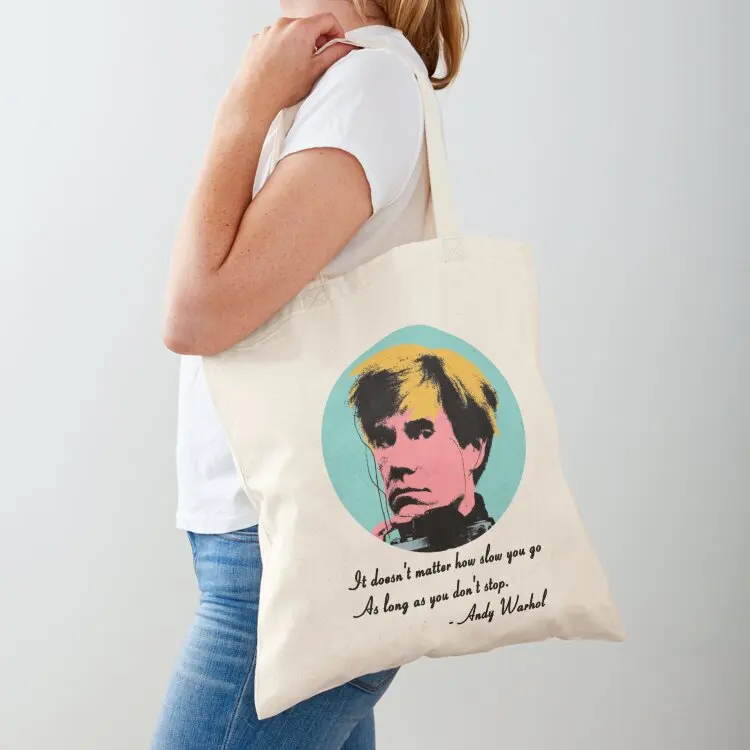 

Andy Warhol quote Tote Bag canvas tote bag Custom bag woman shopping university shopper