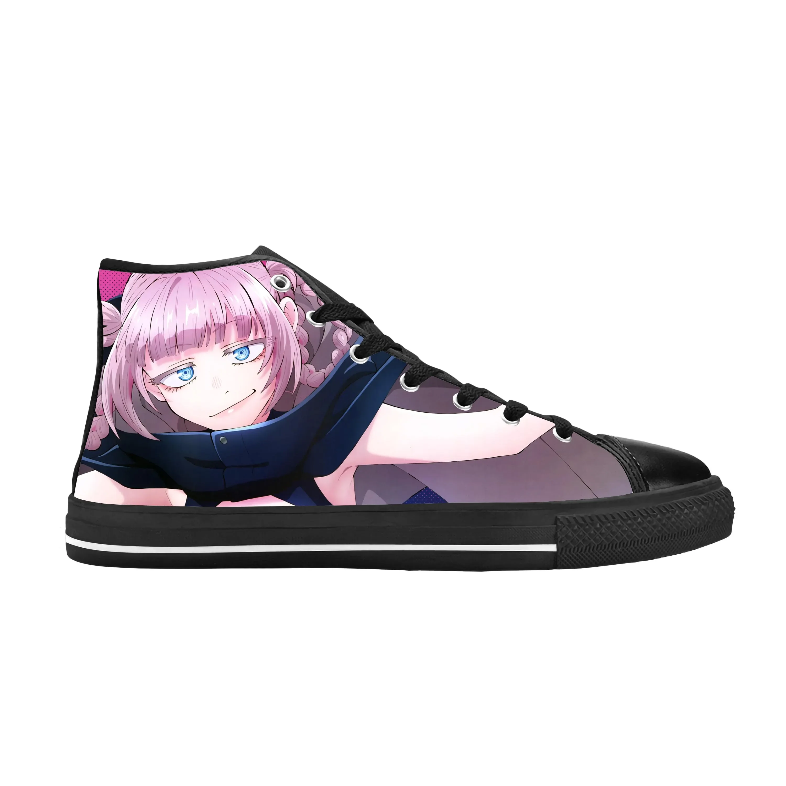 Japanse Anime Call Of The Night Nanakusa Nazuna Casual Stoffen Schoenen Hoge Top Comfortabele Ademende 3d Print Heren Dames Sneakers