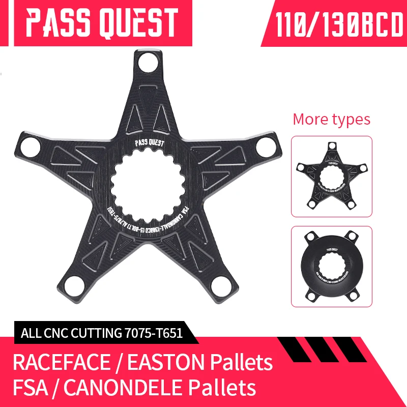 

Адаптер-конвертер PASS QUEST для гоночного лица/easton/fsa/Canondale на 110/130BCD
