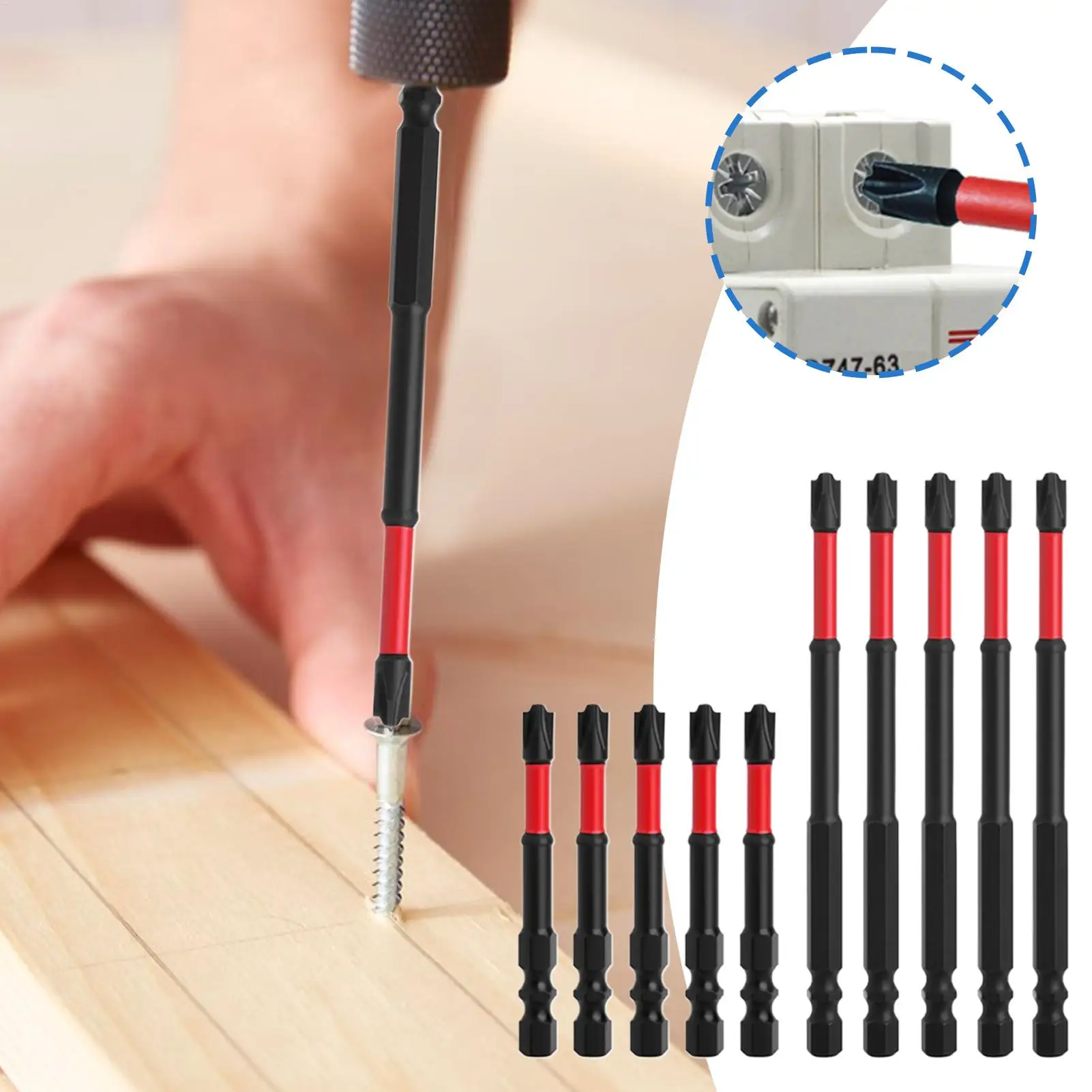 

Screwdriver Drill Bit Set 10 Pieces Steel Screw Driver Drill Bits Multipurpose Professional Screw Removal Tool For Electrician