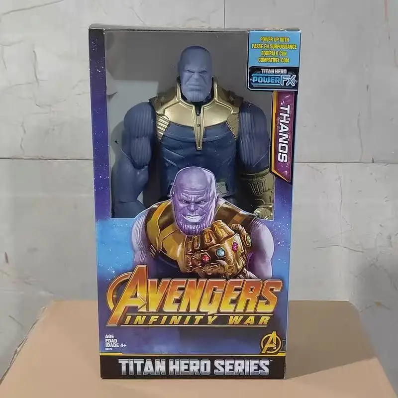 

30cm Infinity War super hero hulk Iron man Thanos Action Figures model PVC statue Doll Toy table Home Decor Ornament Kids Gift