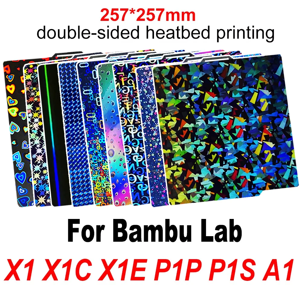 【セール中】X1C P1P P1S A1 X1 ビルドプレート Bambu Lab プレート用スムーズ PEI シート PEO PET Bambulabs 用 x1 p1p 3D プリンタヒートベッドビルドプレート