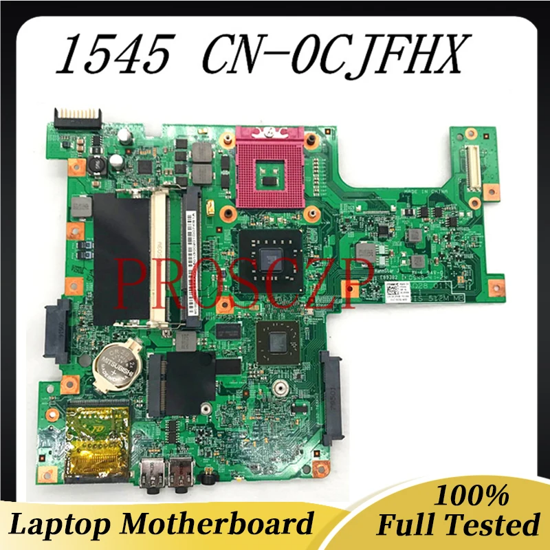 CN-0CJFHX 0CJFHX CJFHX Free Shipping High Quality Mainboard For DELL Inspiron 1545 Laptop Motherboard GM45 DDR2 100% Tested OK