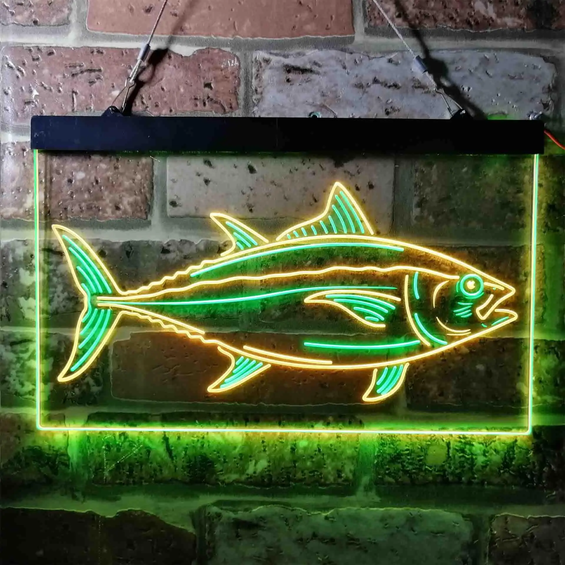 Tuna Fish. Fishing Dual Color Led Neon Sign st6-i3731