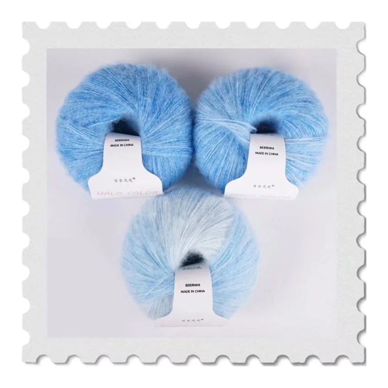448B Mohair Yarn Wool Thread Knitted Thread Household DIY Crafts Accessory
