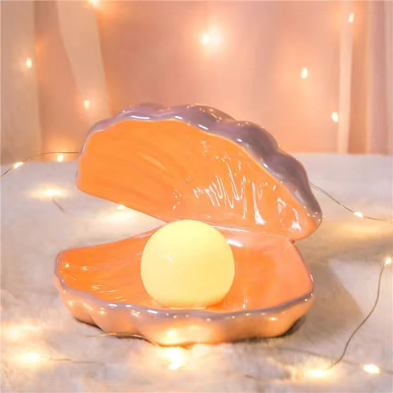 Anime Love and Deepspace Xavier Rafayel Cosplay Accessory Light Luminous Ornament Jewelry Tray DIY Handmade Night Shell Lamp