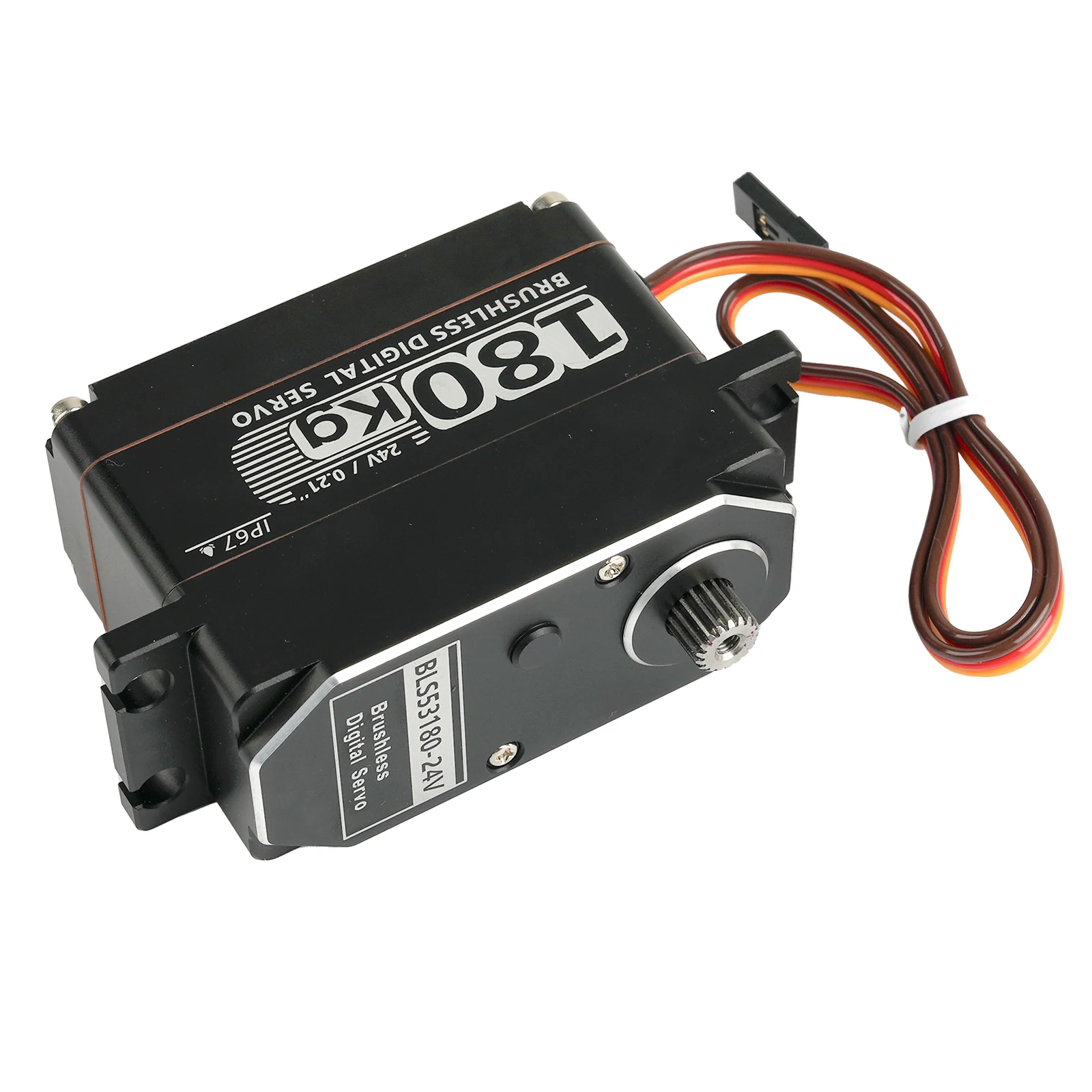 Servo digital totalmente metálico 180kg BLS53180-24V 180 °   /270 °   Peças DIY servo motor sem escova controladas em ângulo para modelo de robô de carro RC