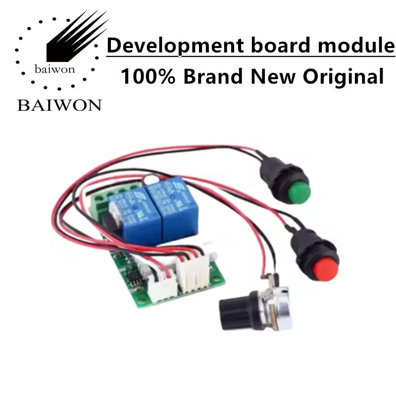 PWM DC motor speed regulator 6V12V24V forward/reverse switch electric push rod motor controller button