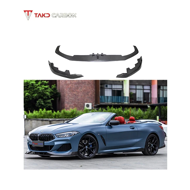 

AC-Style Universal Rear Spoilers Dry Carbon Fiber Front Bumper Lip Diffuser for bmws 8 Series G14 G15 840 850 2019-UP