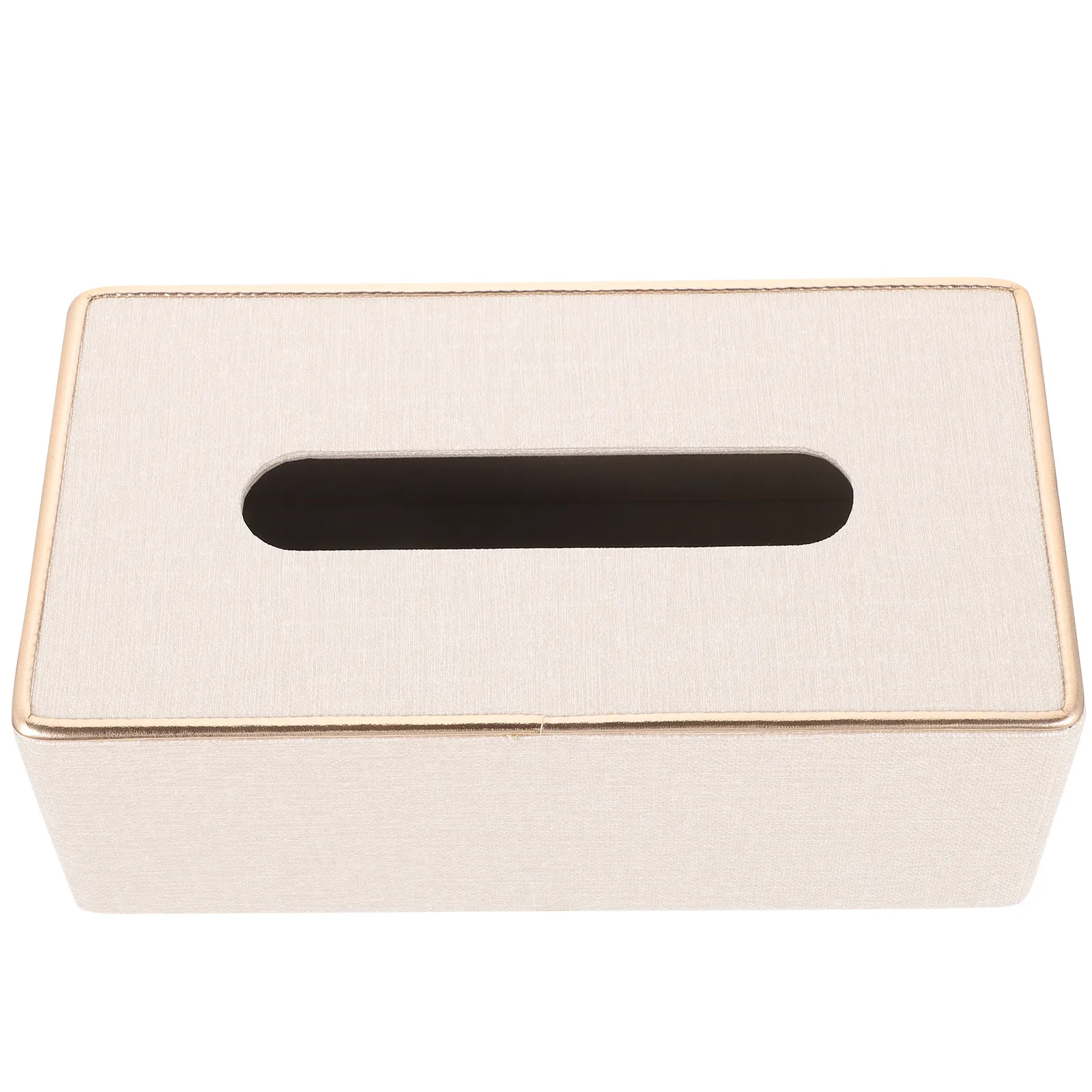 

Rectangular Texture Tissue Box Cover Napkin Holder Desktop Office Living Room Household Tissue Storage Holder