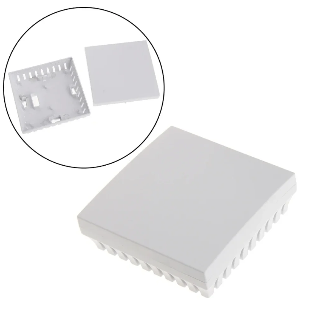 Plastic Thermostat Housing Box for Sensor Wiring Dustproof Power Supply Junction Box for HVAC and Automation Applications