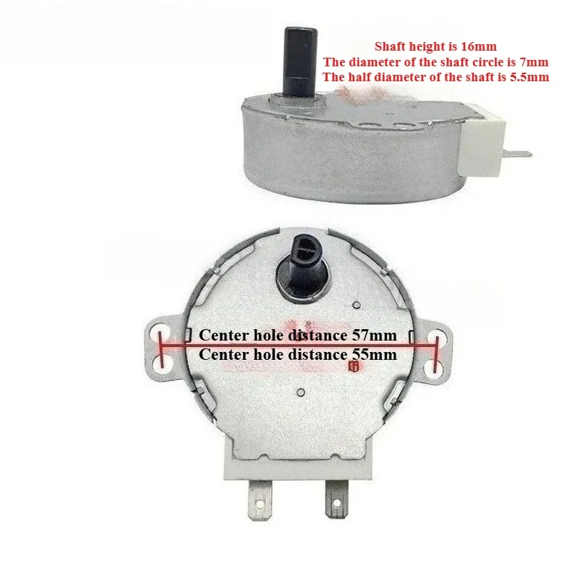 WZ-Turntable Synchronous Motor for Grants Microwave Oven Tray Motor D-hole SM-16T AC 30V 50/60HZ