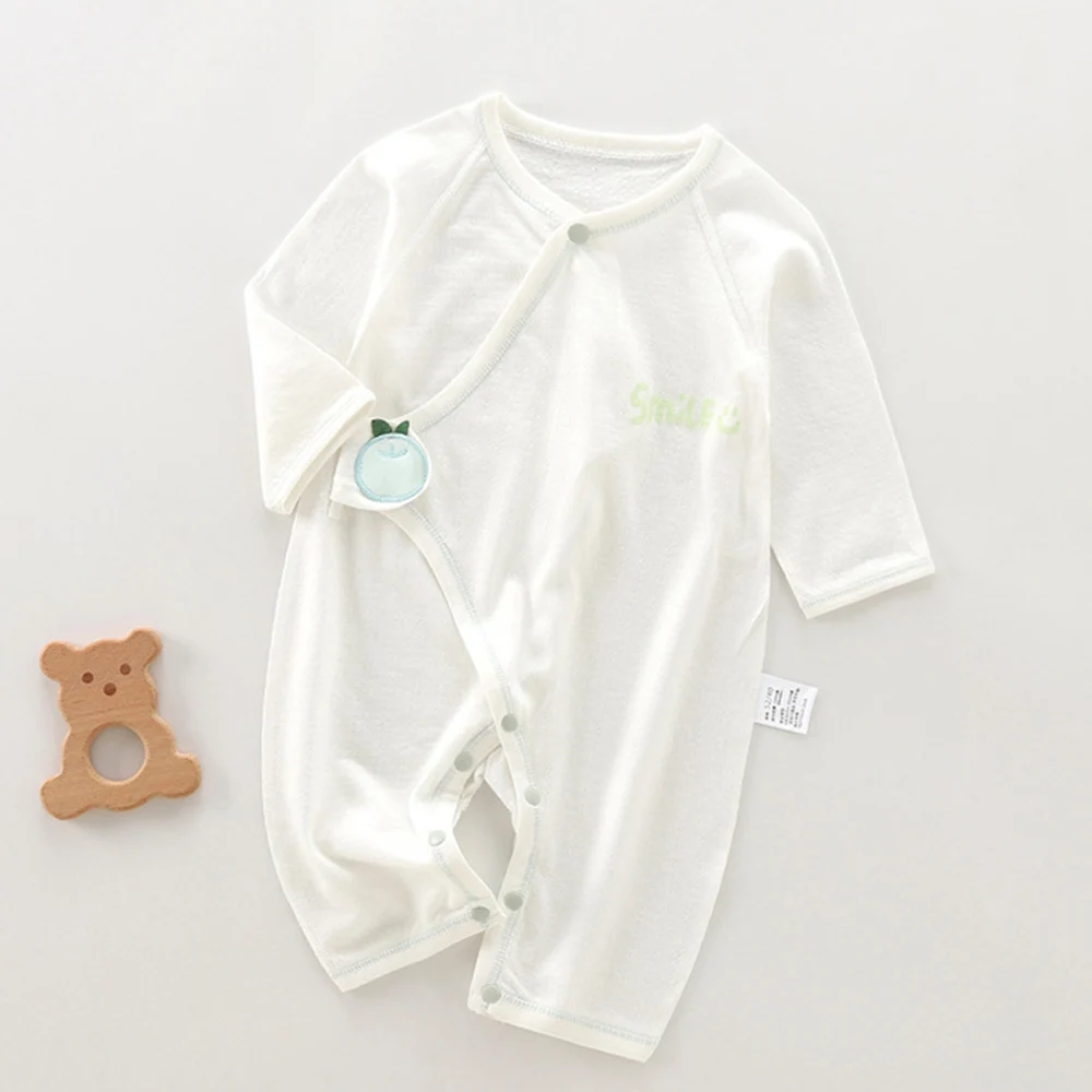 Summer Baby Romper Newborn Air Conditioning Clothing 100% Cotton Thin Letter Print 0-6 Months Unisex Baby Jumpsuit For Boy Girl