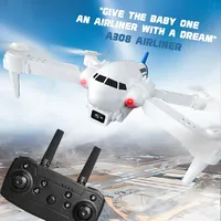 A308 Airliner Rc Plane with 4K Camera Drone Folding Quadcopter Mini Drones Remote Control Helicopter Fpv Wfi Dron Toys for Boys