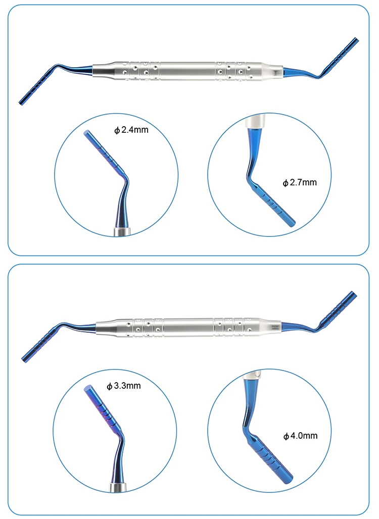 6PCS Set AZDENT Dental Implantat Knochen Graft Werkzeug Knochen Pulver Füllung Instrument Restaurative Kit Spachtel Füllstoff Zahnmedizin Pluggers – Detail 6