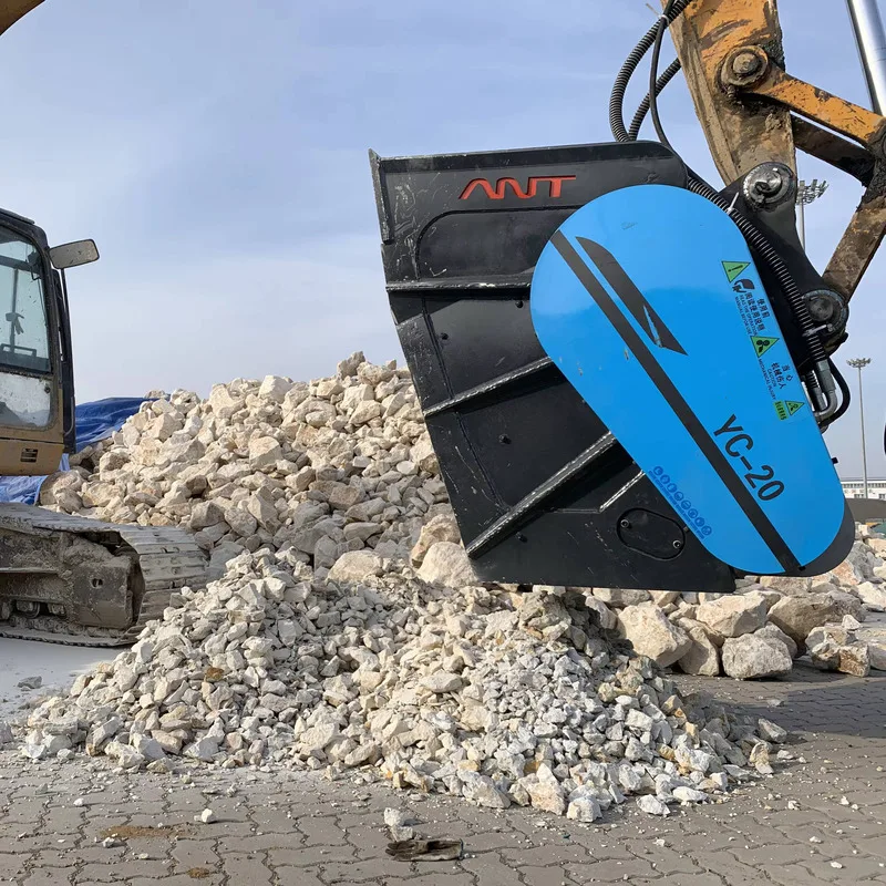 

Chinese Factory Sturdy Compact Bucket Wear-resistant Sand Production Excavator Jaw Crusher For Excavator Attachments