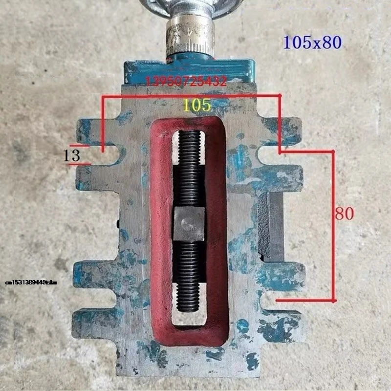 Practical3-Axis Dovetail Sliding Table Vertical Carriage, Woodworking Drill Milling Machine Replacement Accessory 21