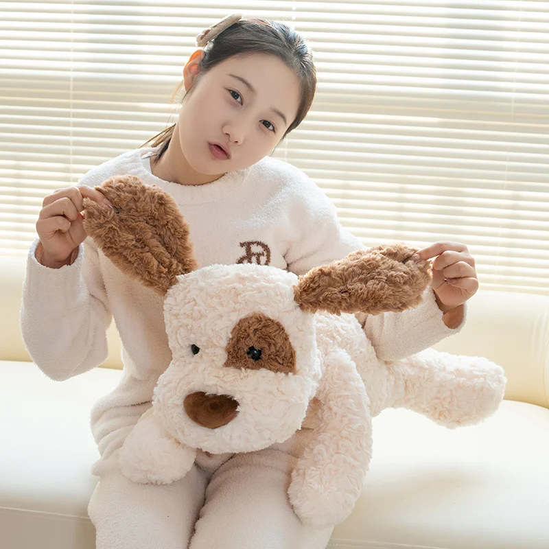 1Pc 50/70CM Kawaii Lying Teddy Dog Plush Toys Stuffed Soft Animal Puppy Pillow Dolls Appease Toy for Birthday Valentine's Gift