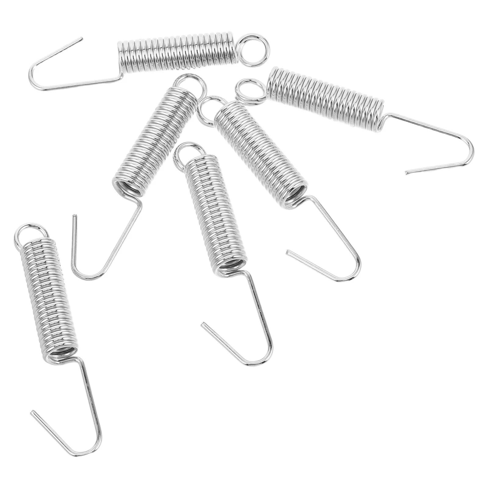 6Pcs High-Elasticity Bathroom Kitchen Exhaust Fan Tension Spring Replacement Set for Ceiling Ventilation Grille and Vise Spring
