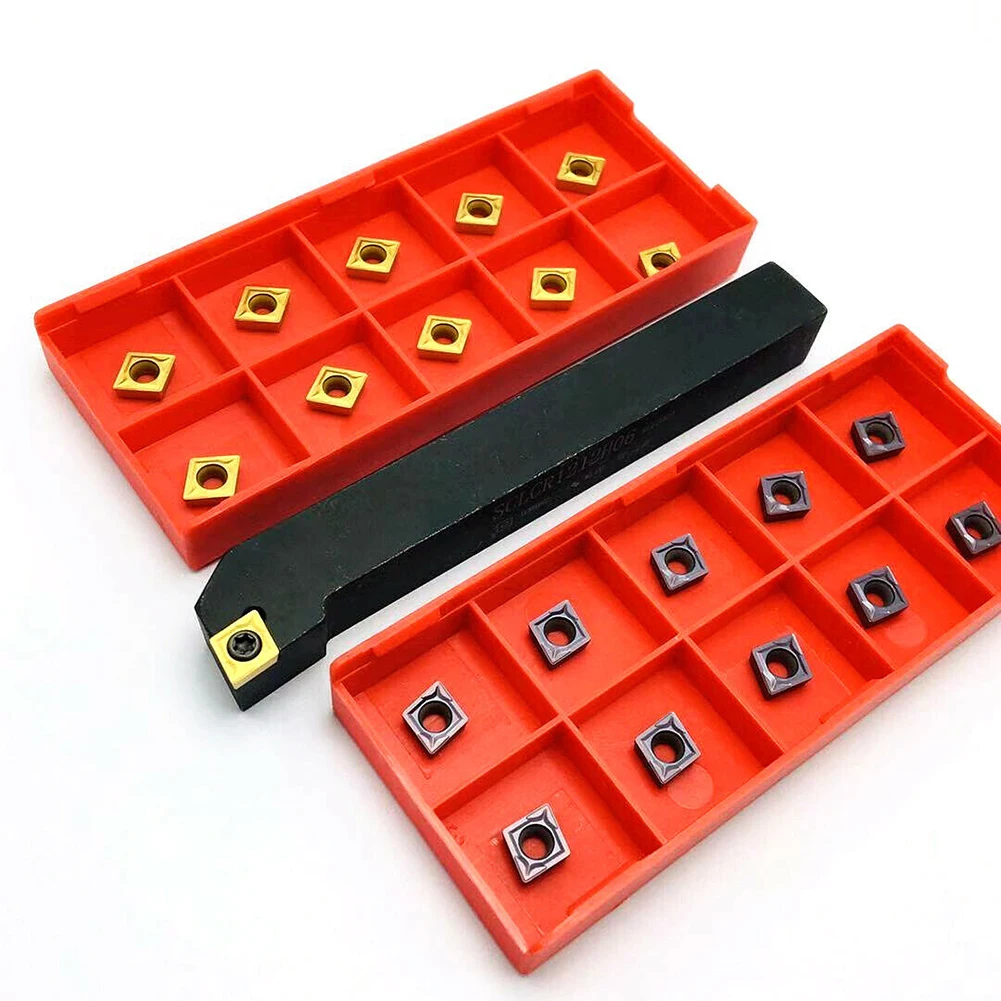 

Набор пластин CCMT060204 SCLCR 1010H06 для токарного станка, поворотный держатель 82 мм, гаечный ключ, длина т8, карбид 100X10X10 мм, токарный Внешний инструмент