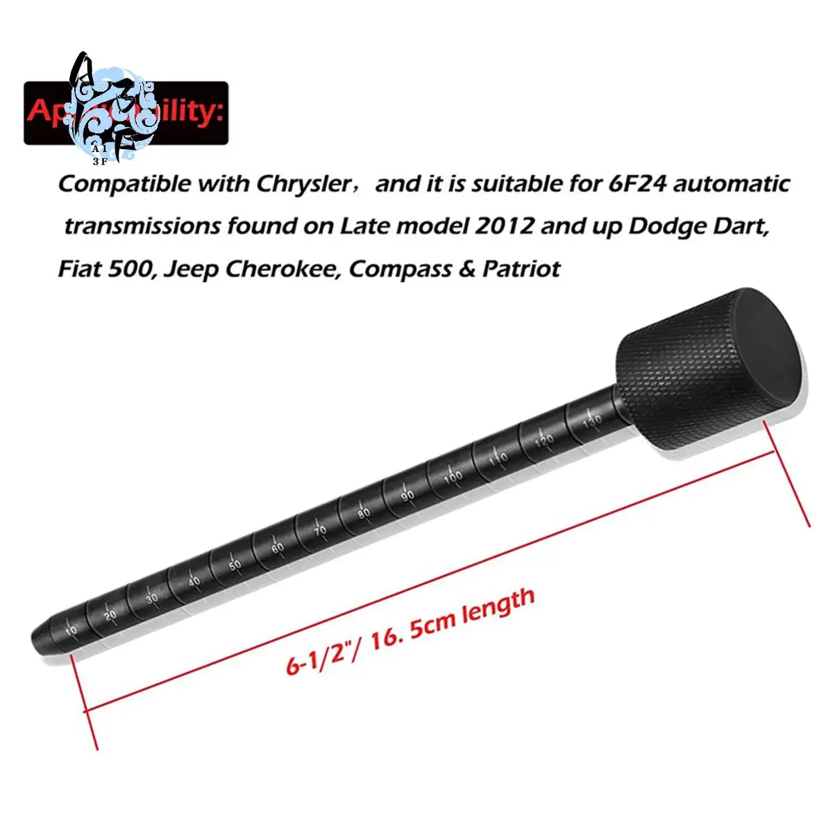 

A13F-Tapered End Transmission Dipstick 1017 For Chrysler Dodge Dart Fiat 500 Jeep Cherokee Compass & Patriot