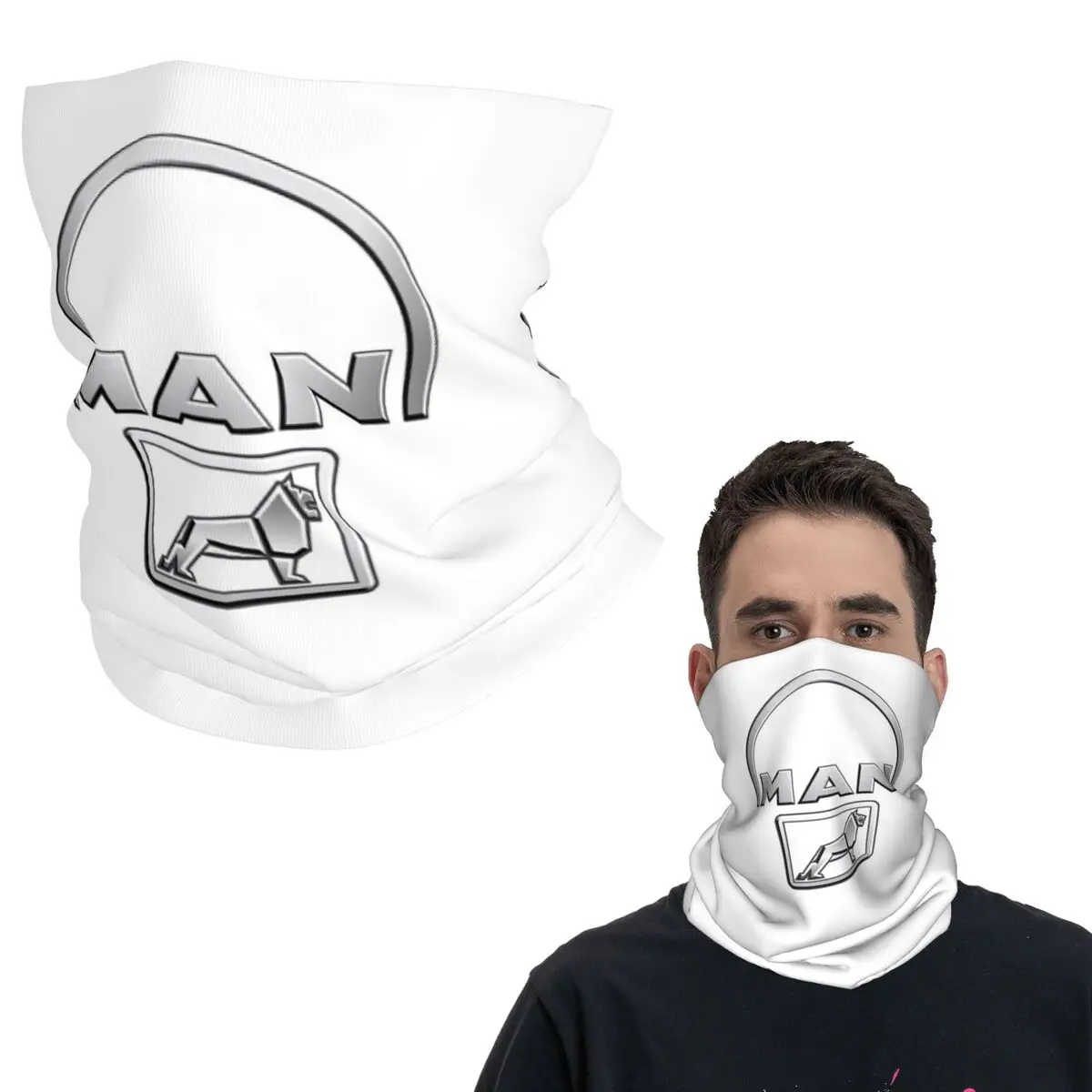 

Man Truck Bus Dual-use Logo Bandana Neck Gaiter Printed Wrap Scarf Multifunction Balaclava Riding For Men Women Adult