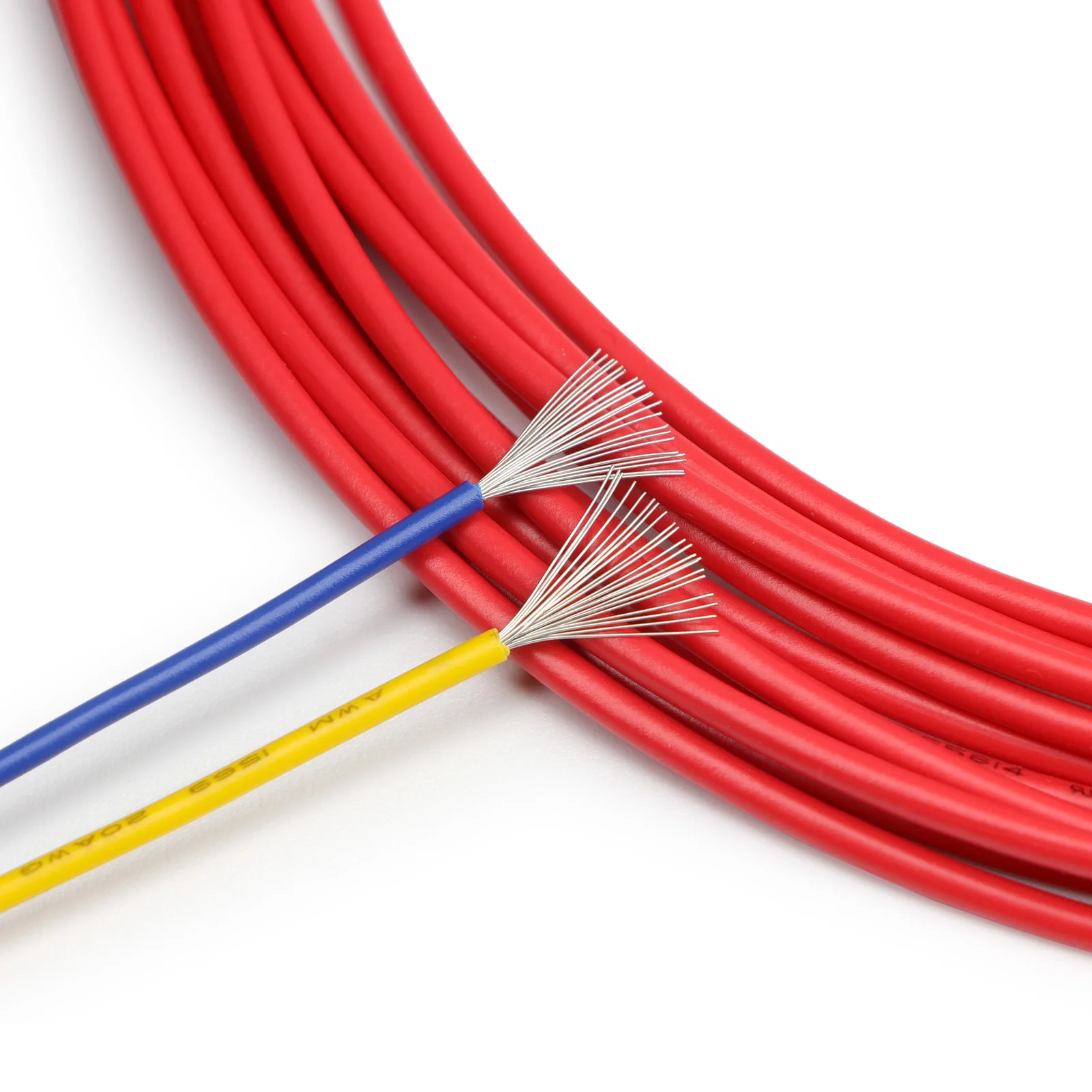 2/20/50 Meter UL1569 Electronic Wire 14/16/18/20/22/24/26/28/30AWG PVC Insulation Tinned Copper Cable 300V for DIY Devic Wiring