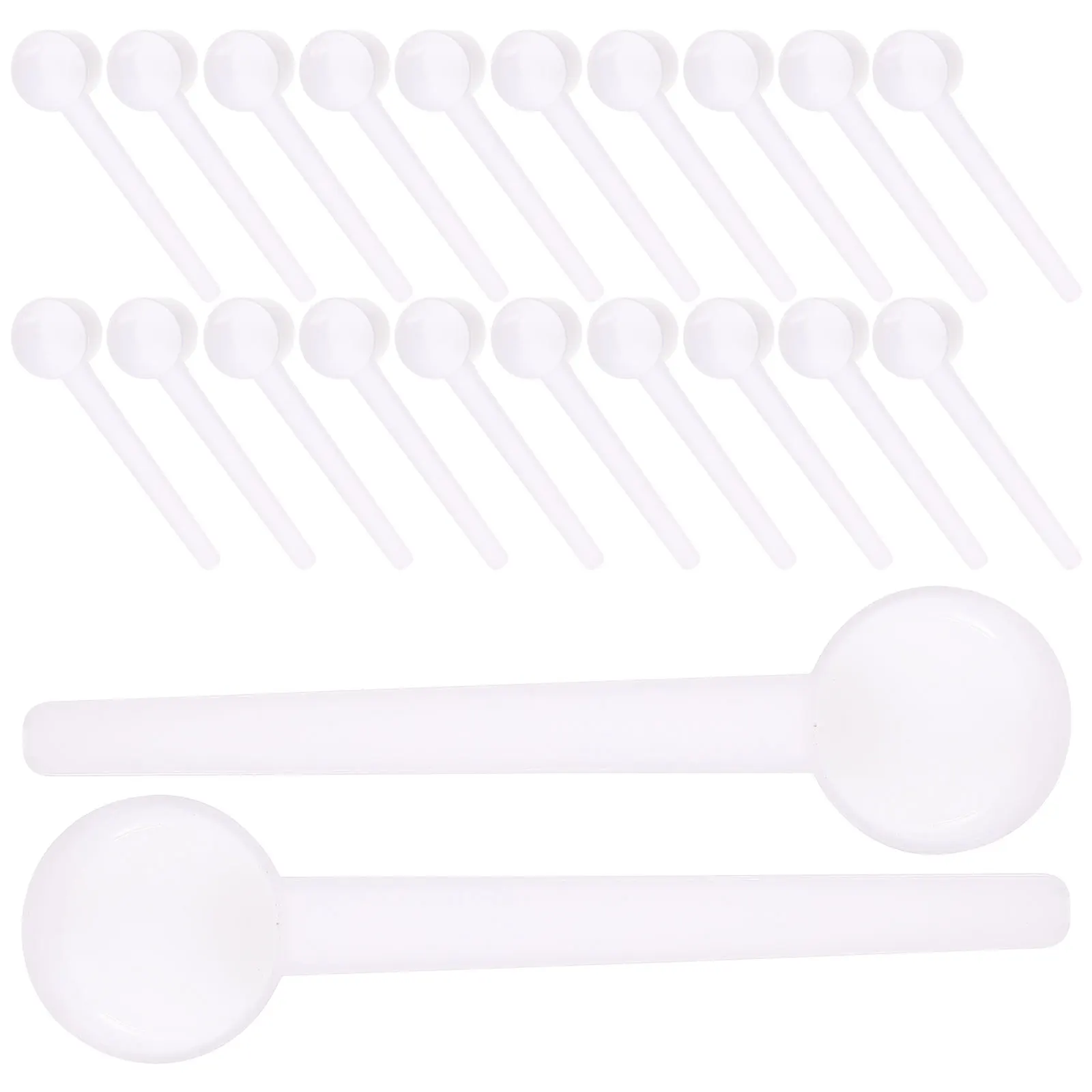 

100 Pcs Milk Measuring Coffee Scoop Shakes Bar Spoons Plastic Safety Material Kitchen Tool