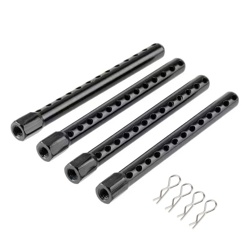 Alloy RC Car 4PCS Shell Column Post Mount & 4PCS Body Clips Pins For HSP 1/10 RC Car On Road Drift Car XSTR 94123 94102 94122