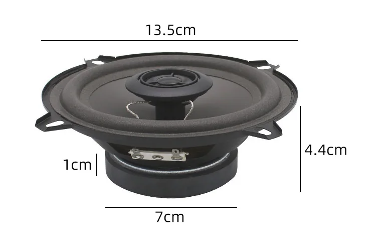 wholesale High Quality PP 5 Inch RMS 20W MAX 80W 4ohm 88DB 80Hz-20kHz car audio coaxial speakers match the horn mask （1pair）
