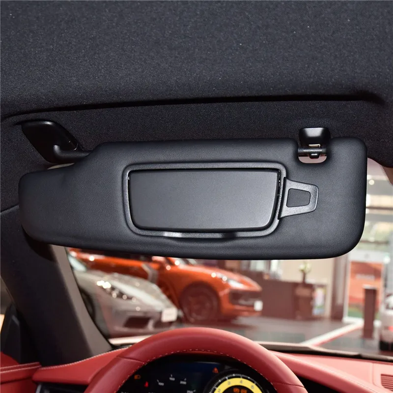 Car Sun Visor Makeup Mirror Cover for Porsche Carrera 911 2012 2013 2014 2015 2016 2017 2018 2019 2020 2021 2022 2023 2024