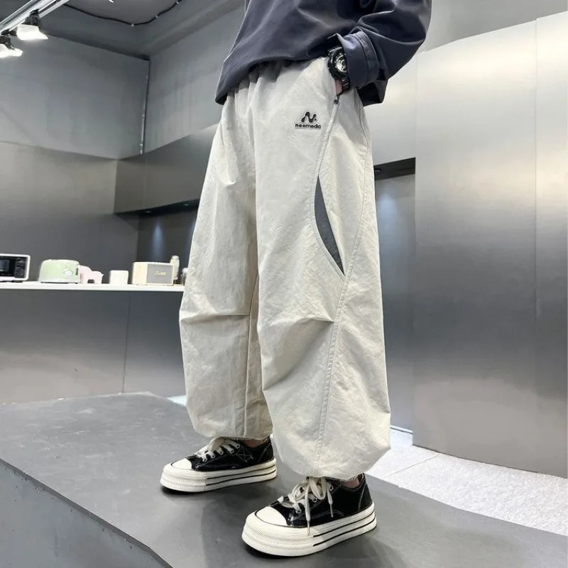 2026 Boys Pants Summer Cooling Quick Dry Mosquito Repellent Loose Fit Lightweight Long Trousers
