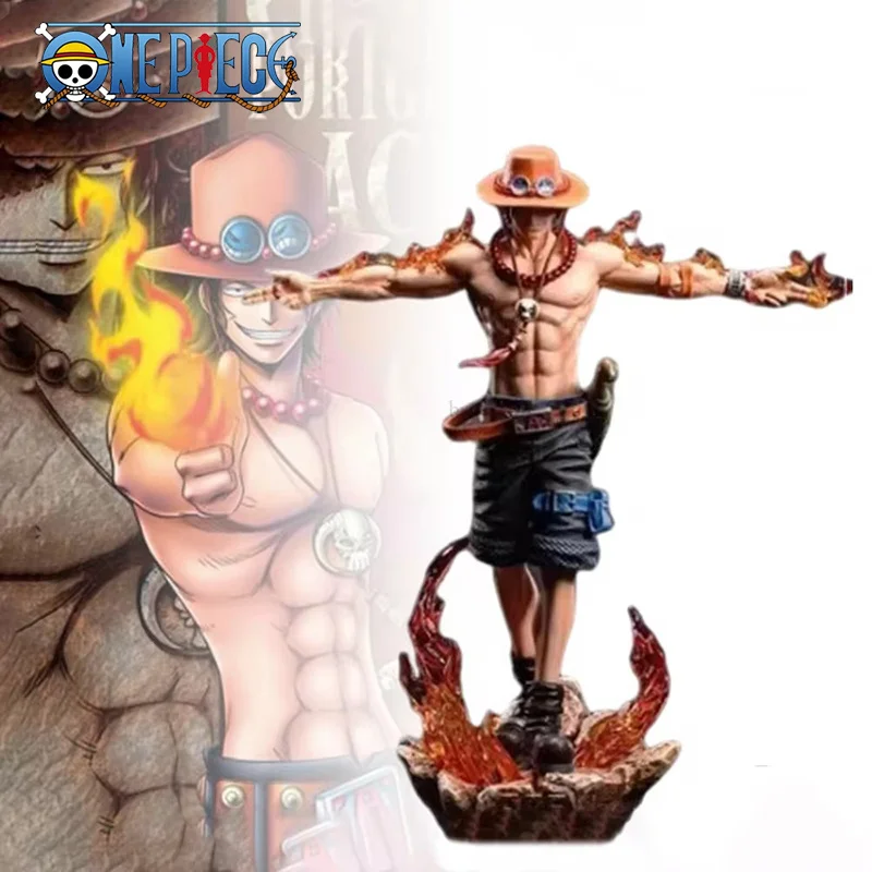 

One Piece Portgas D Ace 28 см ПВХ фигурки аниме фигурки Ace экшн-фигурки Gk фигурки с фотостатуей модели куклы игрушки для детей подарок