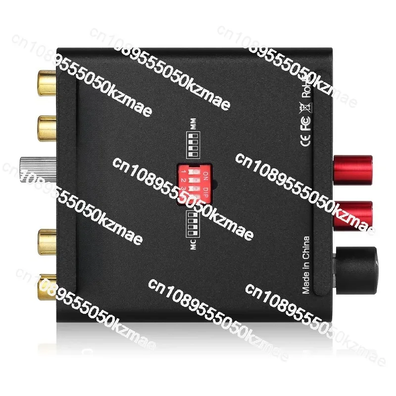 Suitable for T14 fever vinyl singing player MM/MC turntable phonograph head preamplifier with ear amp/bass adjustment